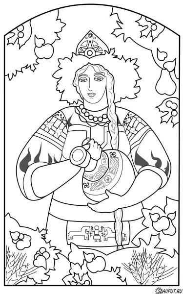 Славянские раскраски