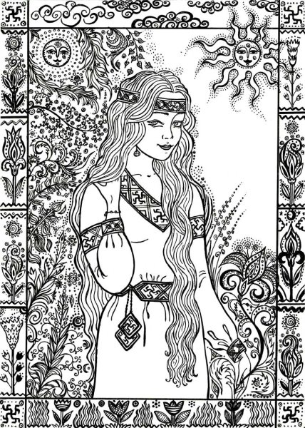 Славянская мифология raskraska