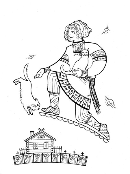 Раскраска древняя Русь