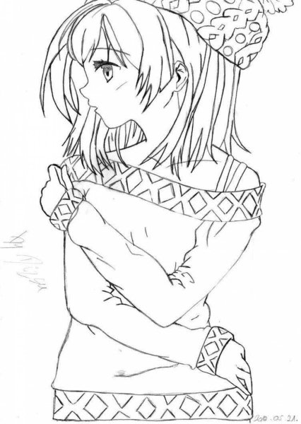 Аниме для разукрашивания