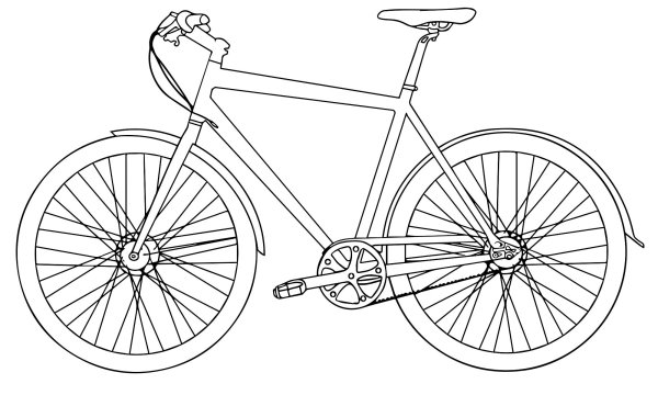 Велосипед раскраска