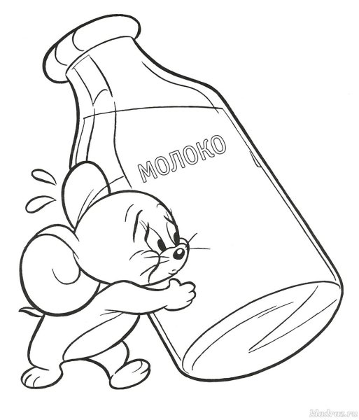 Молоко раскраска для детей