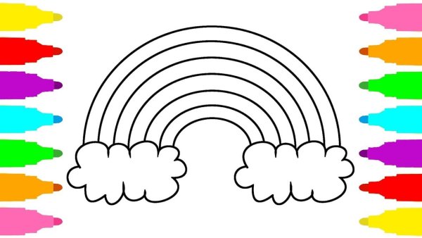 Цвета радуги для дошкольников
