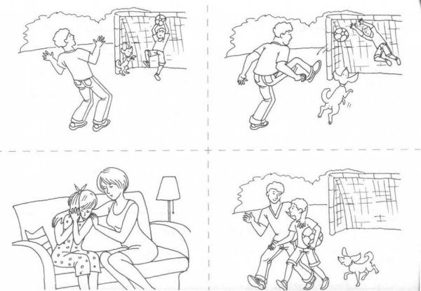 Сюжетные картинки черно белые