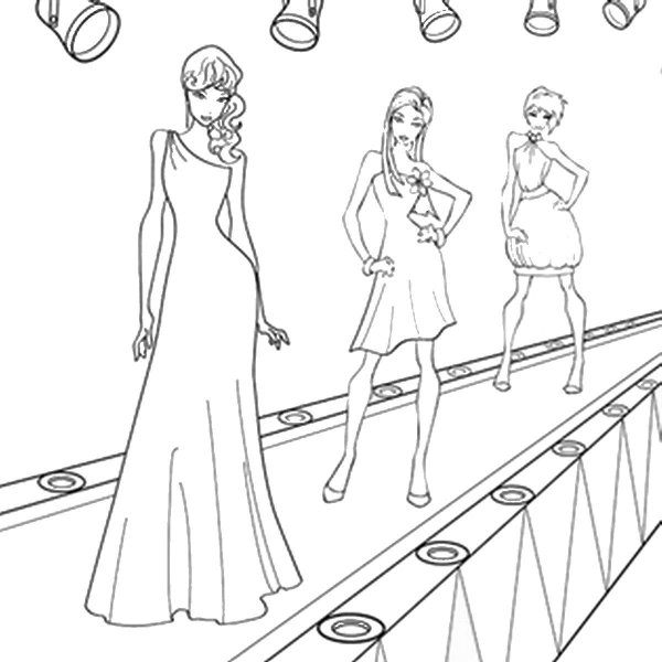 Раскраска мода