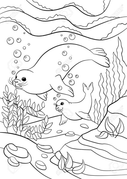 Озеро Байкал раскраска для детей