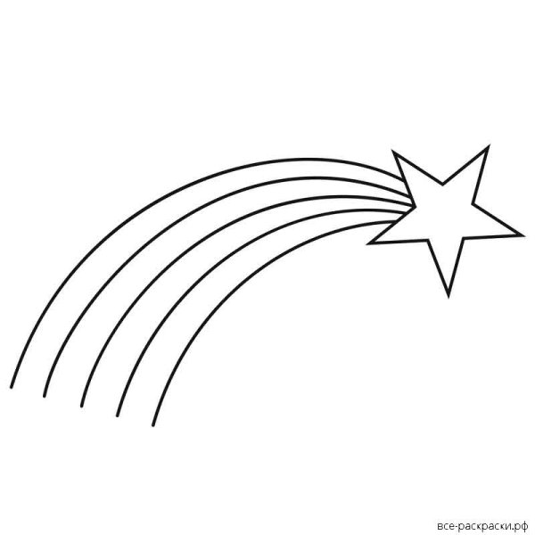 Изображение комет для презентации 5 класса чёрной белые