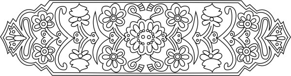 Орнамент раскраска для детей