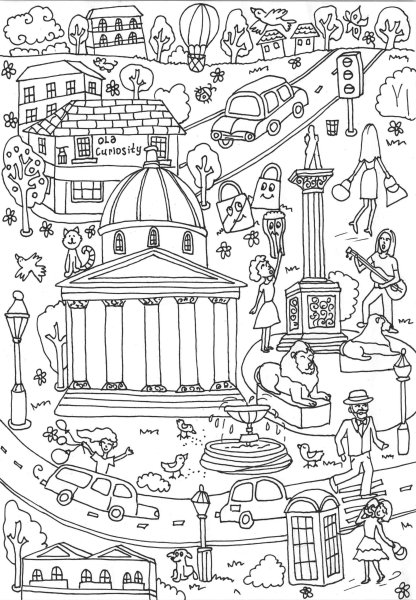 Достопримечательности мира раскраски для детей