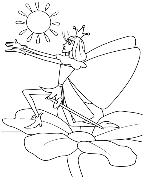 Ганс христиан Андерсен Дюймовочка раскраски