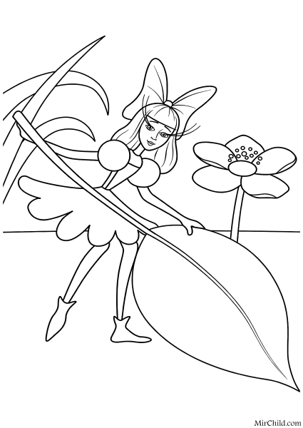 Дюймовочка рисунок