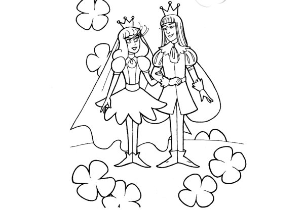 Дюймовочка раскраска