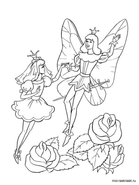 Ганс христиан Андерсен Дюймовочка раскраски