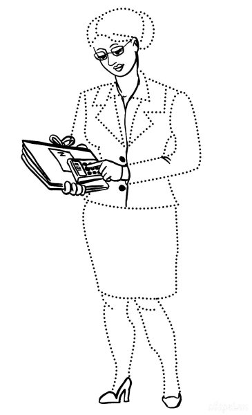 Раскраска женщина