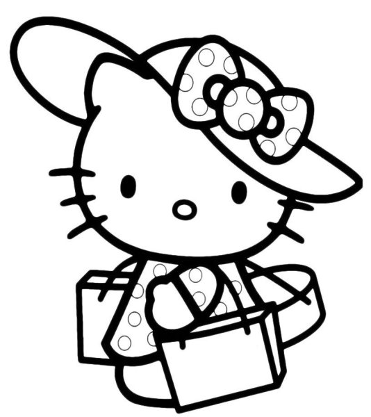 Раскраски Китти Хеллоу Китти