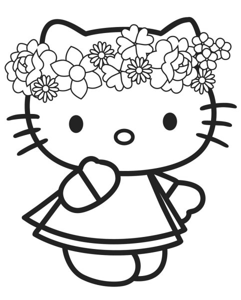 Хелло Китти раскраска