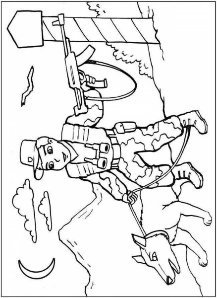 Военные раскраски для детей