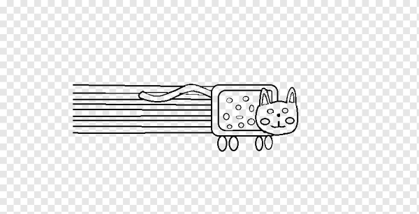 Нян Кэт раскраска