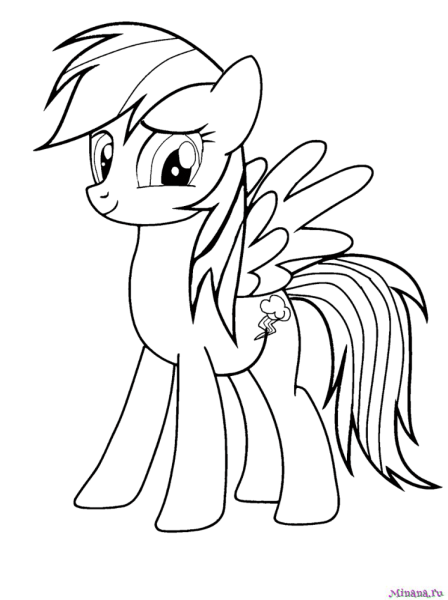 My little Pony раскраска