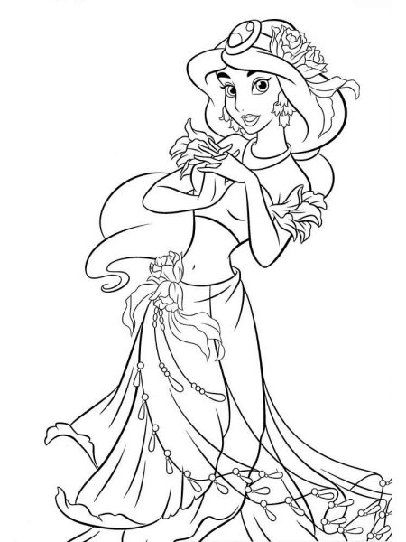 Разукрашки принцессы Диснея
