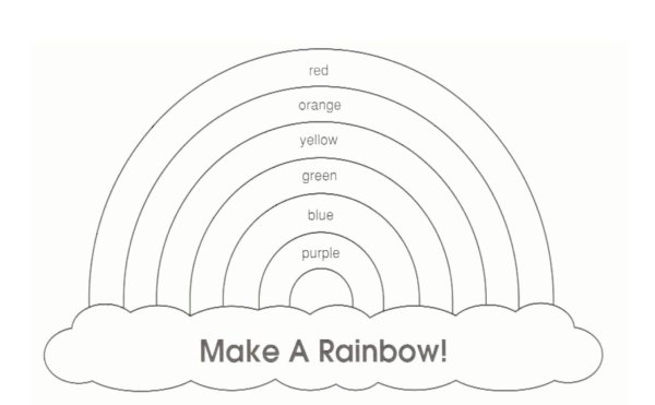 Радуга из фетра выкройки