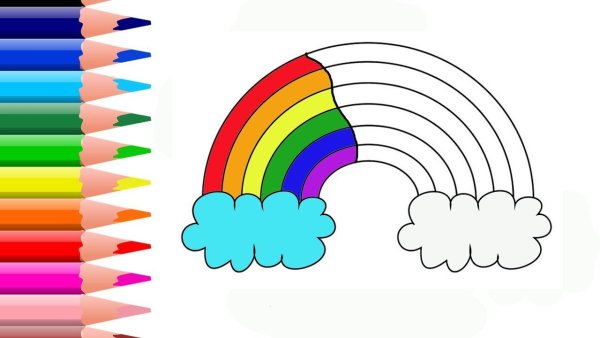 Цвета радуги для дошкольников