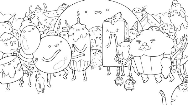 Антистресс раскраски мультяшные