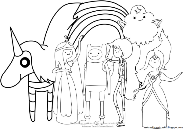 Раскраски Эдвенчер тайм