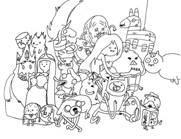 Раскраска эдвенчи тайм