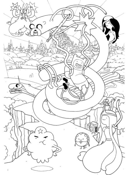 Раскраски время приключений