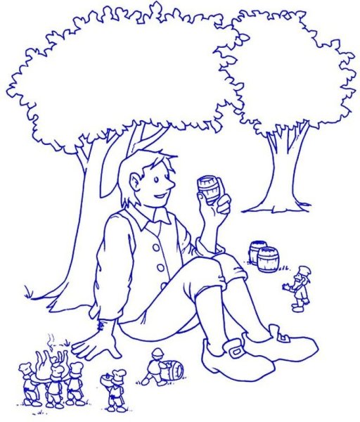 Гулливер раскраска