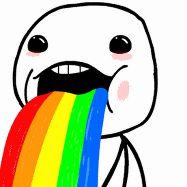 Блевануть радугой