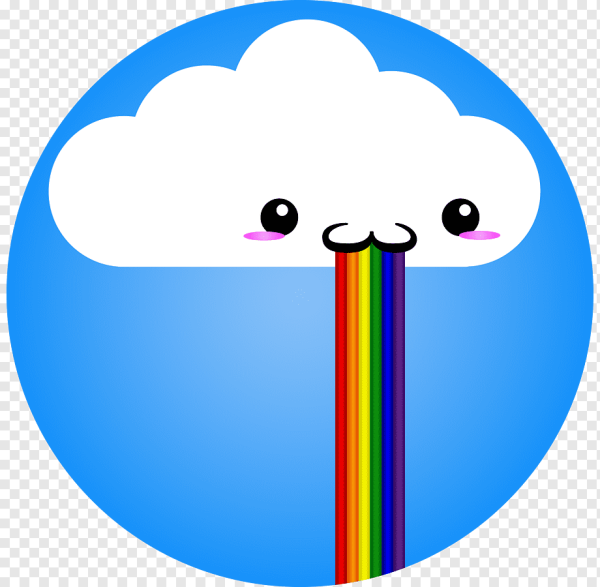 Облачко с радугой