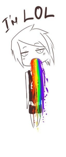 Блеванул радугой