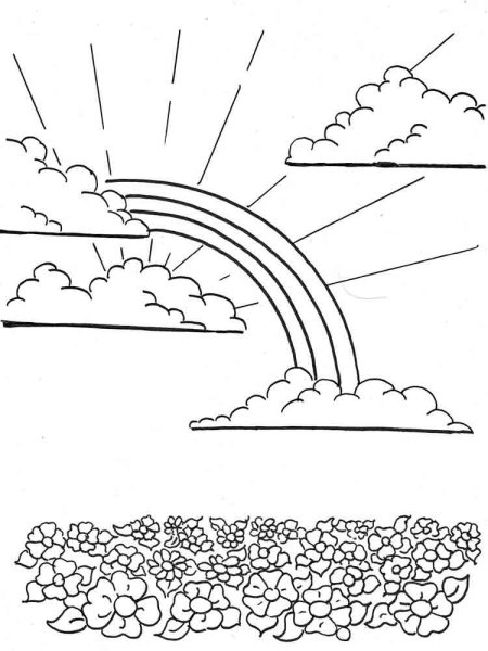 Раскраска явления природы для детей