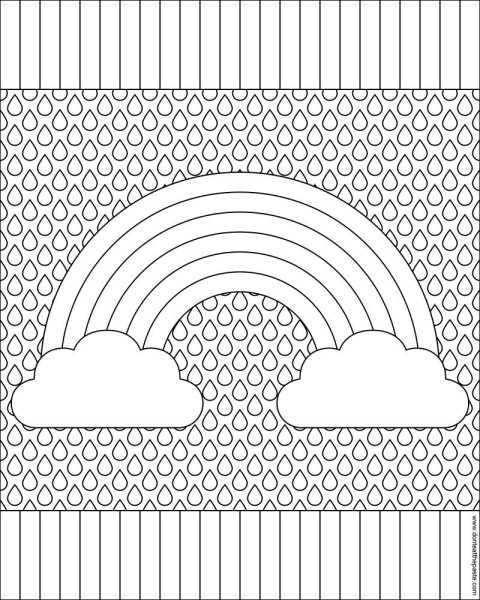 Раскраска антистресс Радуга