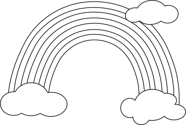Радуга для раскрашивания
