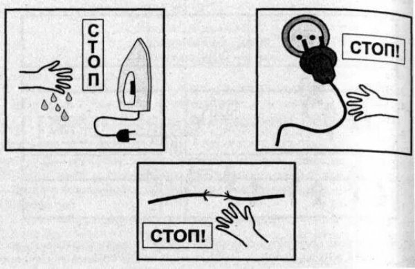 Условные знаки для домашних опасностей