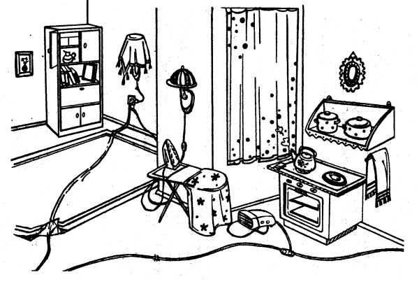 Раскраска электрические приборы