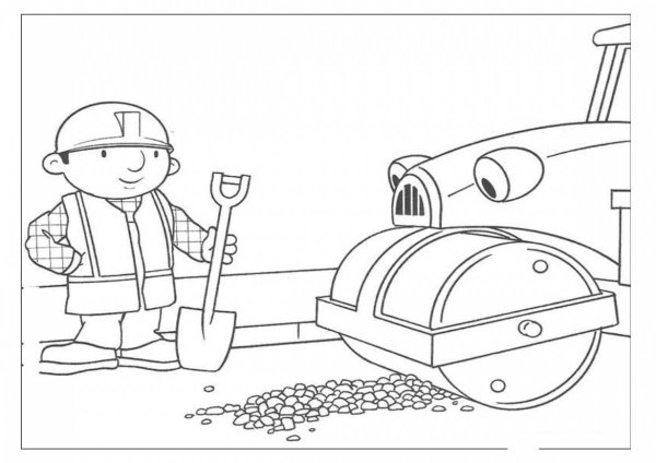 Боб Строитель раскраска