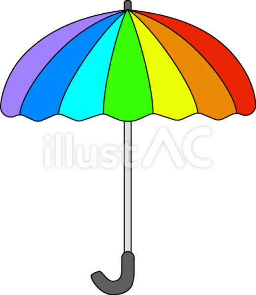 Зонт раскраска цвета радуги