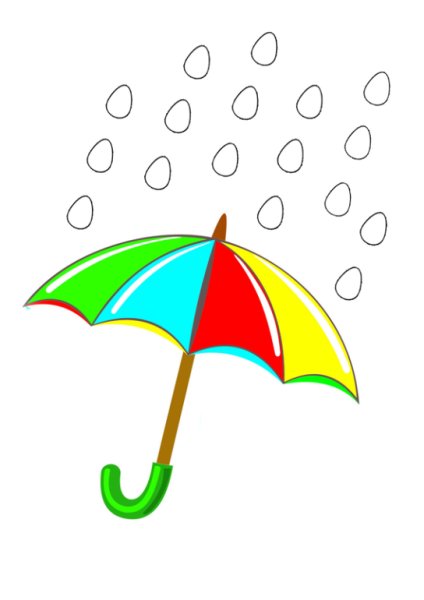 Пластилиновые заплатки зонтик