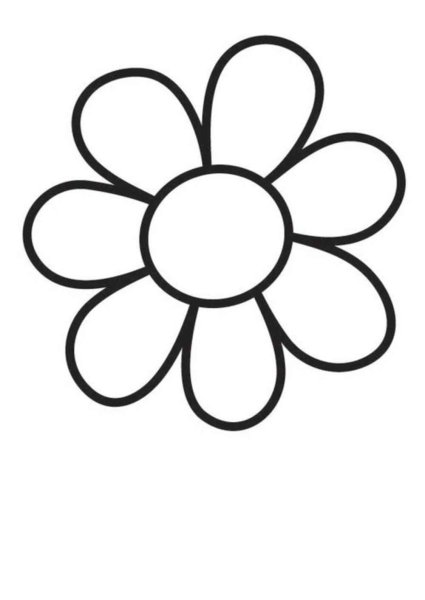 Раскраска цветочек