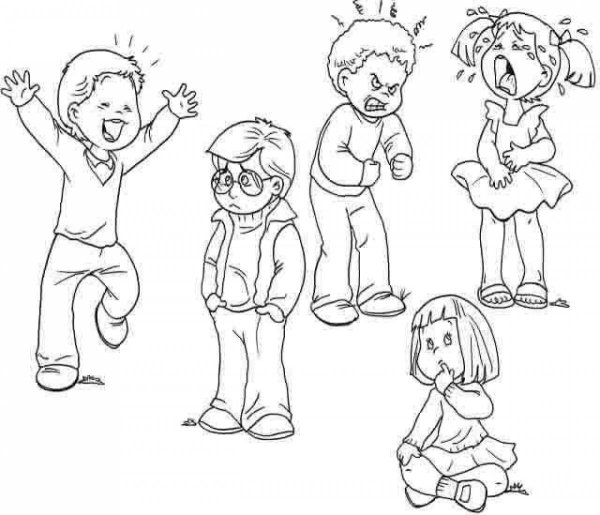 Раскраска Мои эмоции