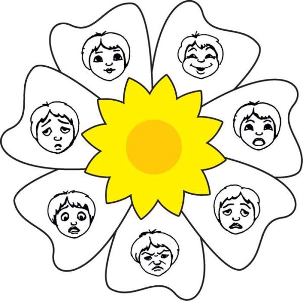 Цветок эмоций для детей
