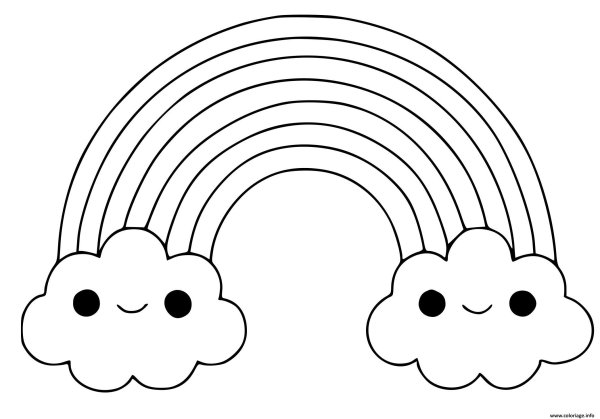 Arc-en-Ciel раскраска