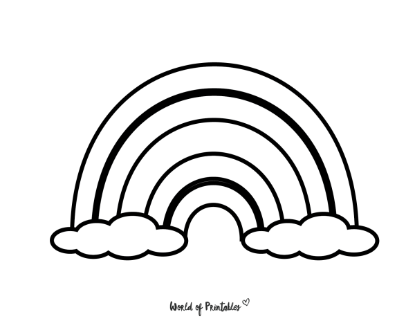 Rainbow Coloring for Kids