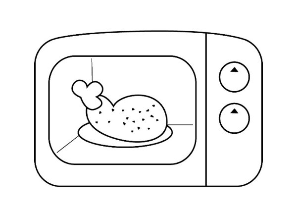 Микроволновка раскраска