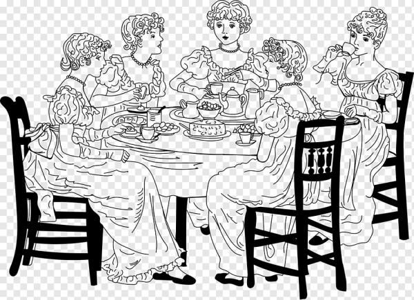 Раскраска чаепитие