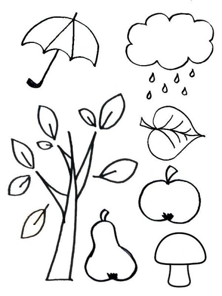 Осенние задания для дошкольников